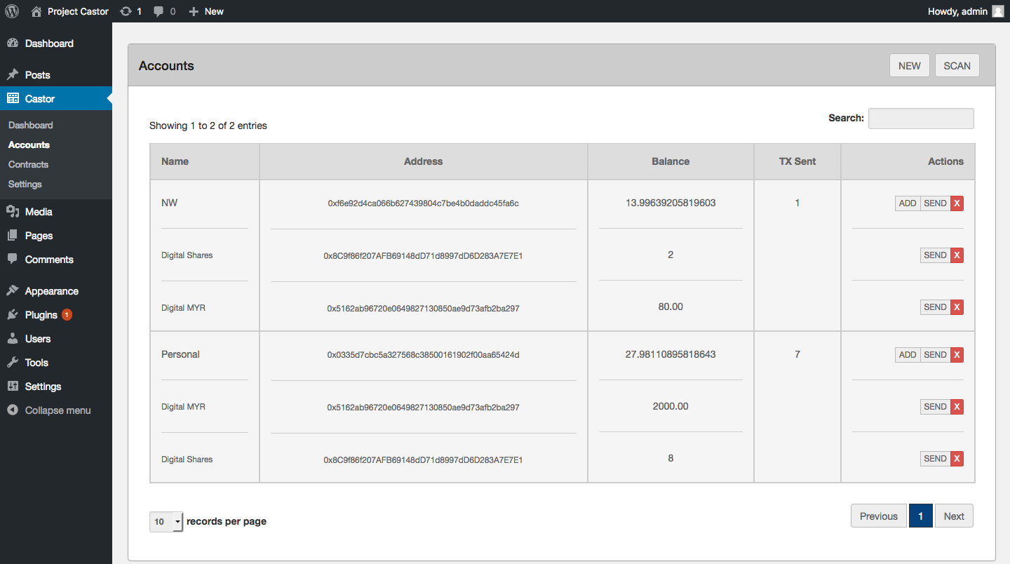 Project Castor modular blockchain design for capital markets